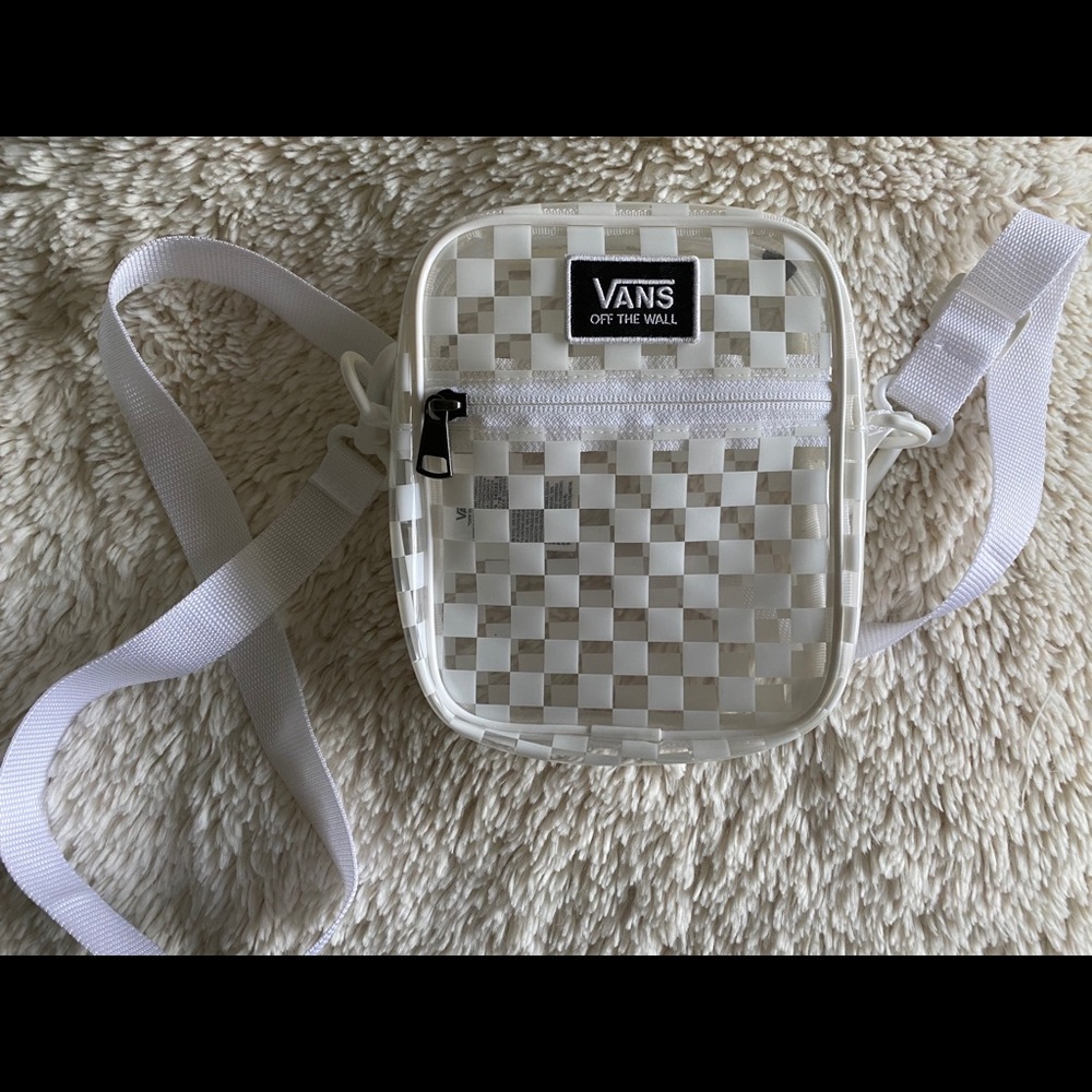 NWOT Vans Clear Check Crossbody Bag